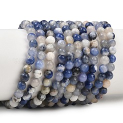 Natural Sodalite Round Bead Strands&nbsp;G-E334-4mm-08