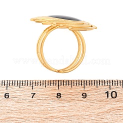 Round 304 Stainless Steel Enamel Cuff Rings&nbsp;LS-RJEW-D306-29G