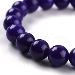 Dyed Natural Jade Beads Stretch Bracelets&nbsp;BJEW-G633-B-14