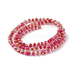 Transparent Electroplate Glass Beads Strands&nbsp;EGLA-F153-AB02