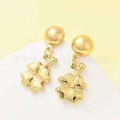 304 Stainless Steel Dangle Stud Earrings for Women&nbsp;EJEW-A125-42G