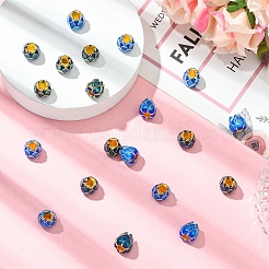 10Pcs Golden Plated Alloy European Beads&nbsp;MPDL-YW0001-05A