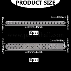4Pcs Acrylic Belt Templates&nbsp;AJEW-WH0270-488A