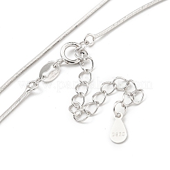 925 Sterling Silver Snake Chain Necklaces&nbsp;NJEW-C052-07P