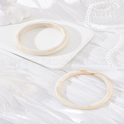 2Pcs 2 Styles Resin Bangles for Women&nbsp;BJEW-LP0004-48A