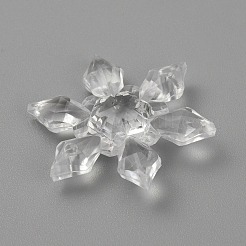 Christmas Transparent Acrylic Connector Charms&nbsp;OACR-WH0037-02C-02