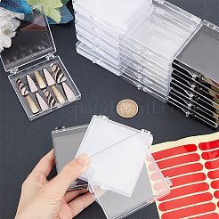 21pcs Transparent Plastics Hand-wearing Armor Storage Case&nbsp;CON-GL0001-05