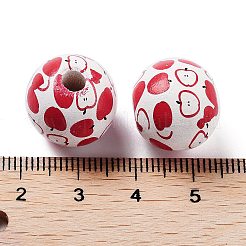 Fruit Theme Wood European Beads&nbsp;WOOD-M011-01D