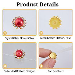 160Pcs Plastic Sew on Rhinestone&nbsp;FIND-HS0002-24