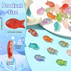 90Pcs 9 Colors Electroplate Transparent Glass Beads&nbsp;EGLA-CJ0001-30