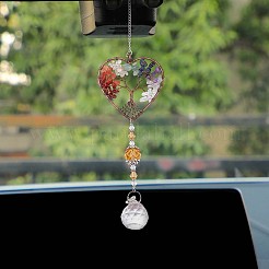 Chakra Theme Mixed Gemstone Big Pendants&nbsp;G-WH0016-15
