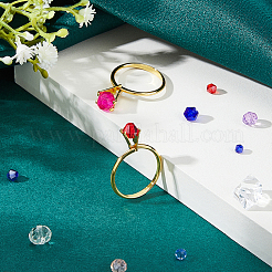Aluminium Alloy Finger Rings Components&nbsp;FIND-DC0006-70G