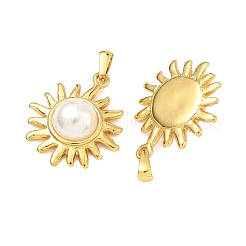 304 Stainless Steel & ABS Plastic Imitation Pearl Pendants&nbsp;STAS-C172-13G