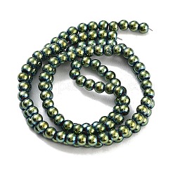 Synthetic Magnetic Hematite Beads Strands&nbsp;G-P545-K01-01E