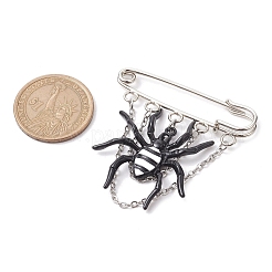 Halloween Spider Alloy Enamel Charm Brooch Pin&nbsp;JEWB-TA00018