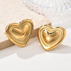 304 Stainless Steel Stud Earrings&nbsp;EJEW-V016-02G-01