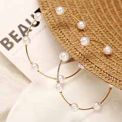 Fashionable Alloy Imitation Pearl Round Stud Earrings&nbsp;FS-WG19F47-01