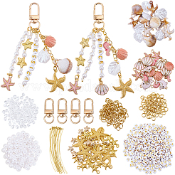 DIY Ocean Keychain Findings Kits&nbsp;DIY-BM0002-21