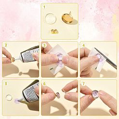 DIY 304 Stainless Steel Flat Round Stud Earring Making Kits&nbsp;DIY-FS0010-53