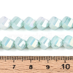 Anti-Tarnish Electroplate Glass Beads Strands&nbsp;GLAA-T025-8mm-14D