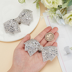 4Pcs 2 Colors Bowknot Rhinestone Shoe Decoration&nbsp;DIY-DR0002-16