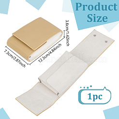 PU Leather Watch Packing Boxes with Snap Button&nbsp;CON-WH0083-028