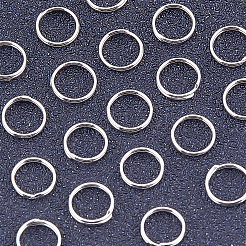 20Pcs 925 Sterling Silver Split Jump Rings&nbsp;STER-BBC0001-33B