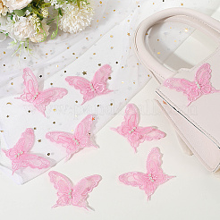 30Pcs Polyester Butterfly Lace Appliques&nbsp;DIY-CY0001-65A