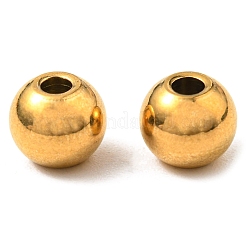 304 Stainless Steel Smooth Round Spacer Beads&nbsp;STAS-M006-01A-G