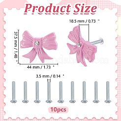 10Pcs Bowknot Zinc Alloy Drawer Pull Handles&nbsp;FIND-WR0013-10