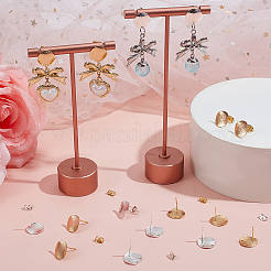 Brass Ear Stud Findings&nbsp;KK-BBC0015-27
