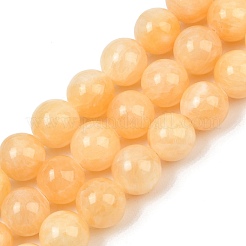 Natural Yellow Jade Graduated Beads Strands&nbsp;GG-CBA2AE1-A02