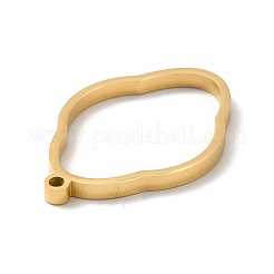 Ion Plating(IP) 304 Stainless Steel Open Back Bezel Pendants&nbsp;STAS-K208-21