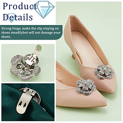 1 Pair Detachable Flower Shoe Decoration&nbsp;AJEW-FG0003-52