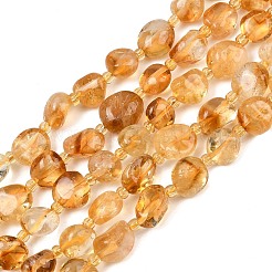 Heated Natural Citrine Beads Strands&nbsp;GG-CBA3A44-C04-02