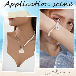 32Pcs 2 Colors Summer Beach Natural Shell Pendants&nbsp;FIND-SC0012-35