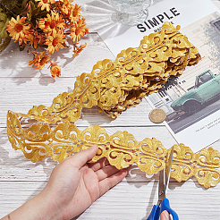 Ethnic Style Polyester Metallic Thread Embroidery Ribbon&nbsp;OCOR-WH0045-17