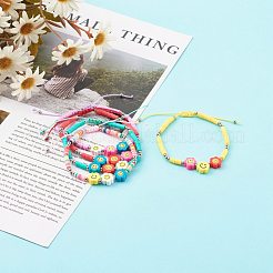 Adjustable Nylon Thread Braided Bead Bracelets&nbsp;BJEW-JB06198