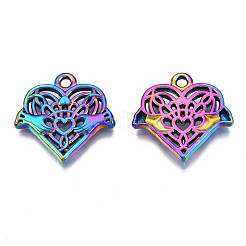 Rack Plating Rainbow Color Alloy Pendants&nbsp;PALLOY-S180-319