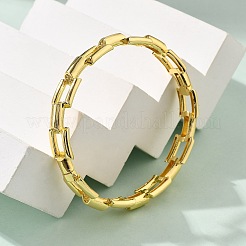 Brass Micro Pave Clear Cubic Zirconia Bangles&nbsp;BJEW-S168-01G