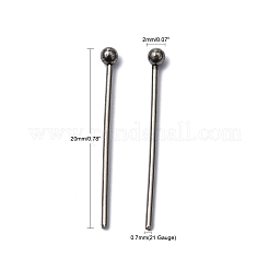 Tarnish Resistant 304 Stainless Steel Ball Head pins&nbsp;LS-STAS-R015-20mm
