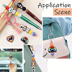 72Pcs 18 Styles Silicone Focal Beads&nbsp;SIL-YW0002-09