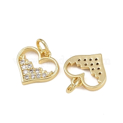 Brass Micro Pave Cubic Zirconia Pendants&nbsp;ZIRC-I367-05G-09