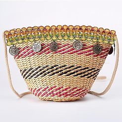 Ethnic Style Embroidery Polyester Lace Trims&nbsp;OCOR-WH0070-20A