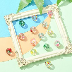14Pcs 7 Styles Handmade Lampwork Beads&nbsp;LAMP-CJ0001-75