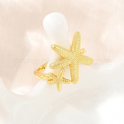 Ocean Brass Cuff Open Rings&nbsp;KK-CBA5A76-04G-02