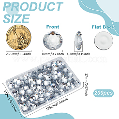 200Pcs Acrylic Rhinestone Cabochons&nbsp;FIND-FG0003-99