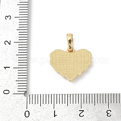 Brass Pave Natural White Shell Pendants&nbsp;KK-R213-09G