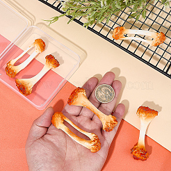 6Pcs 2 Styles PVC Model Food Bone Display Decoration&nbsp;AJEW-SC0004-17