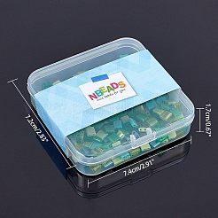 240Pcs 8 Style 2-Hole Glass Seed Beads&nbsp;SEED-NB0001-23